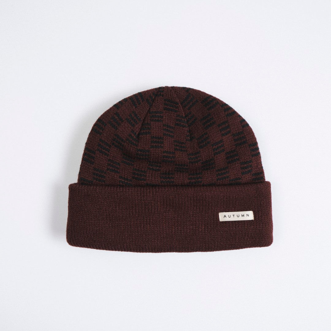Squared Fleece Lined Beanie