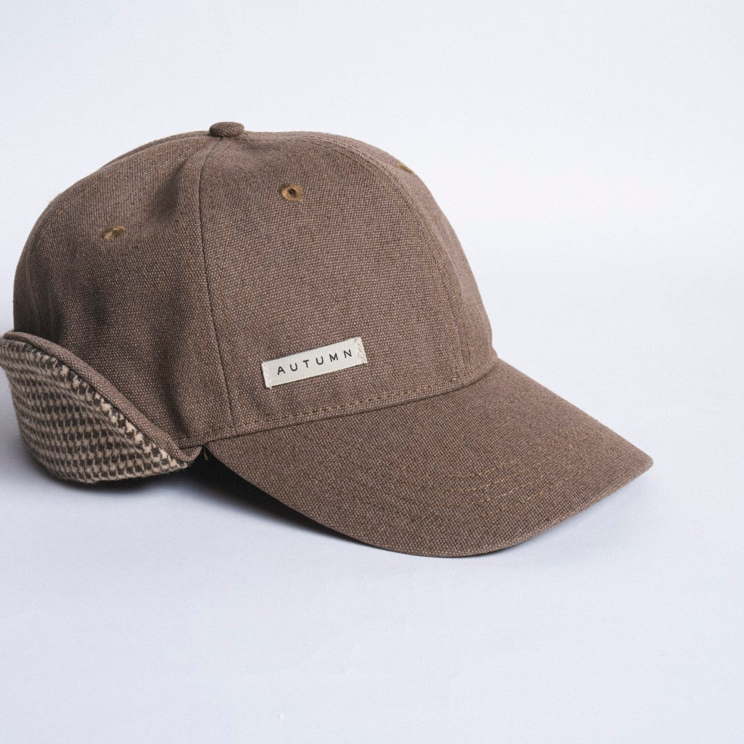 Washed Canvas Flap Cap