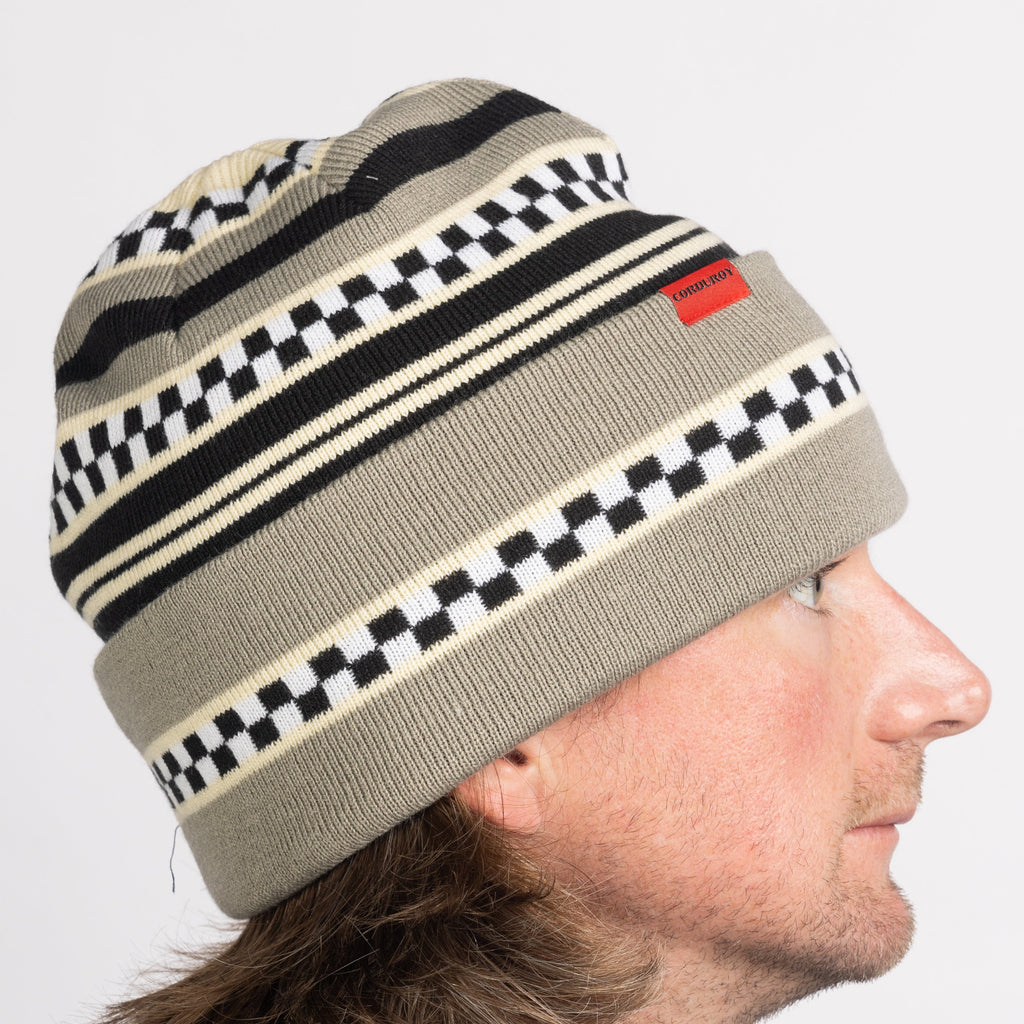 Checkstripe Beanie
