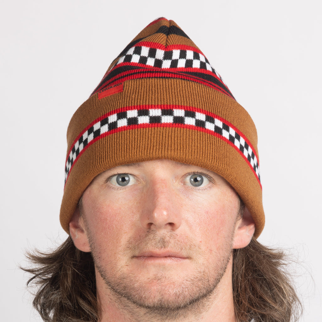 Checkstripe Beanie