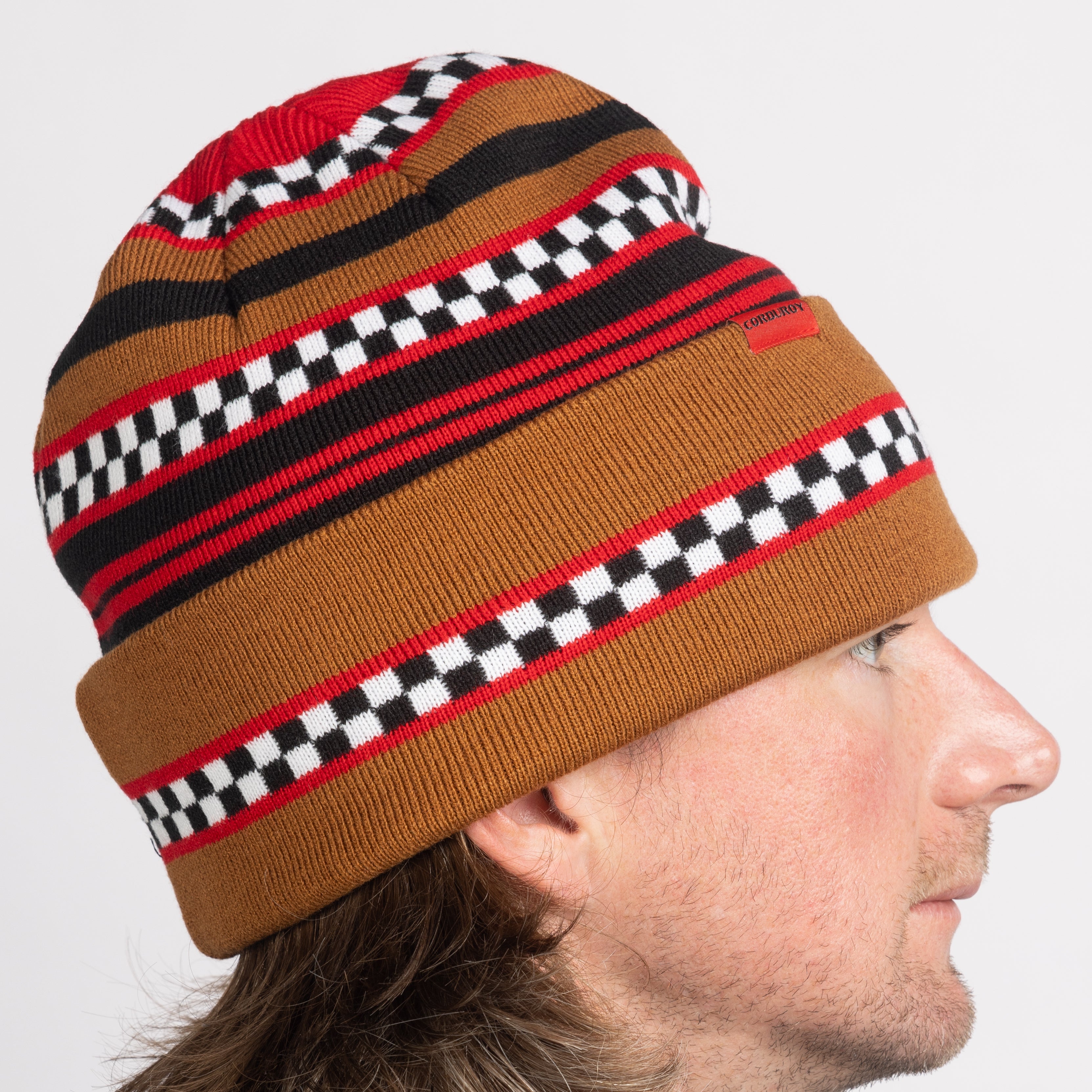 Checkstripe Beanie